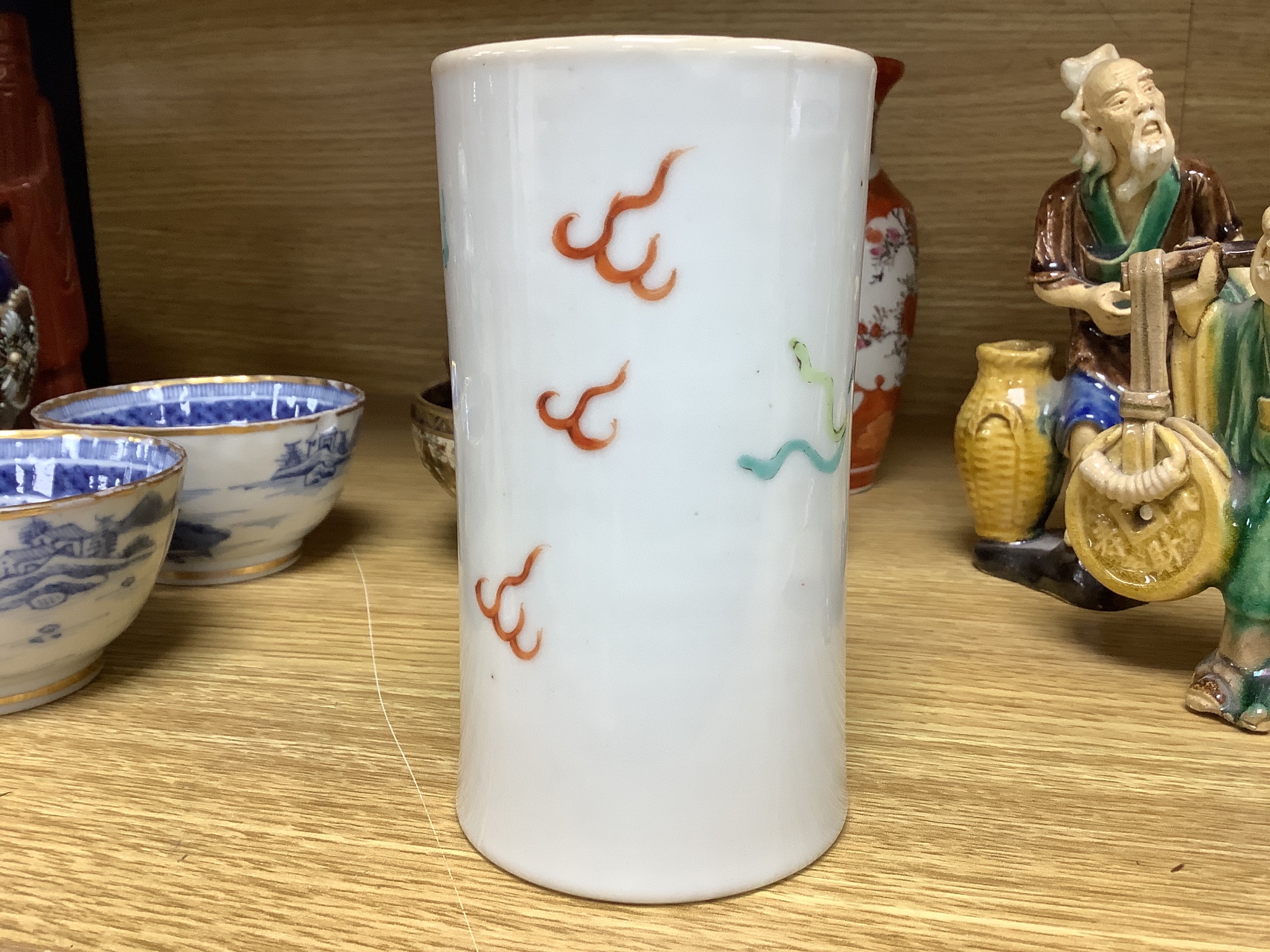 A quantity of mixed Chinese and Japanese ceramics, 19th century and later